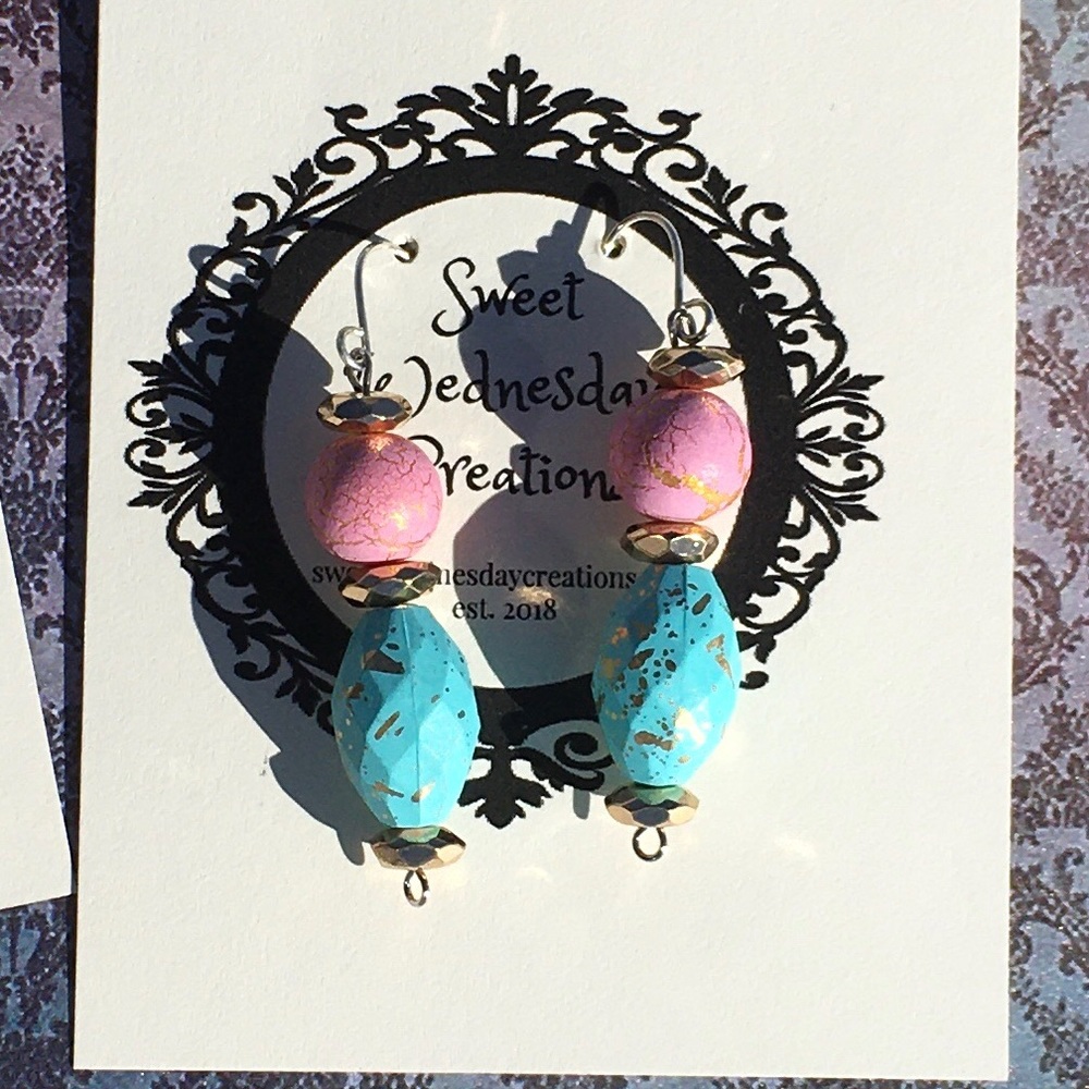 Fun Festive Drop Dangle Earrings - Picture 2 of 6